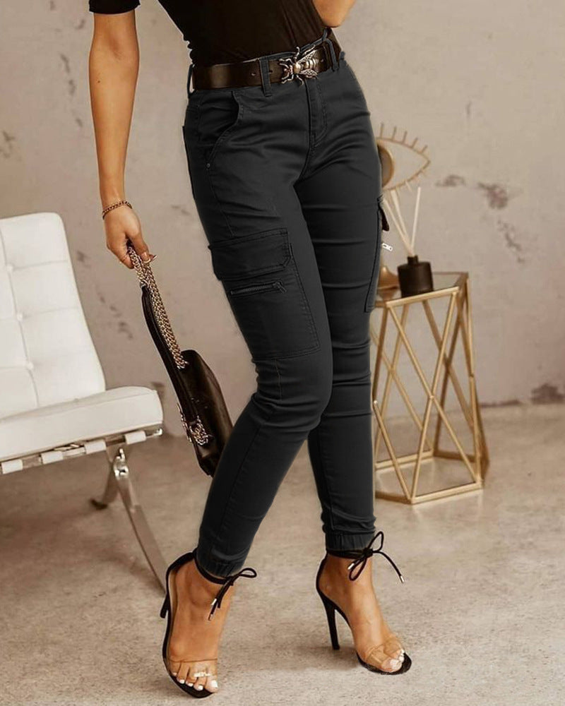 Pantalons taille basse