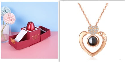 Coffret à bijoux en forme de rose