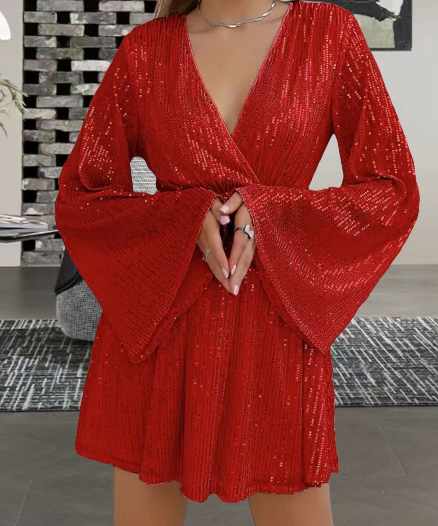 Robe de soirée à paillettes