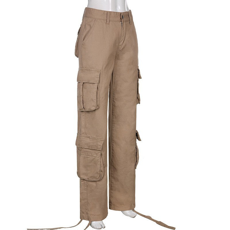 Pantalons cargo droit décontractée