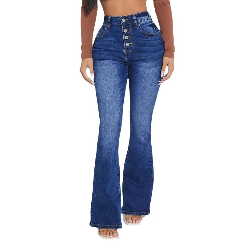 Jean skinny taille haute extensible