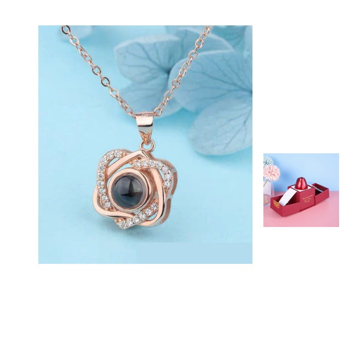 Coffret à bijoux en forme de rose