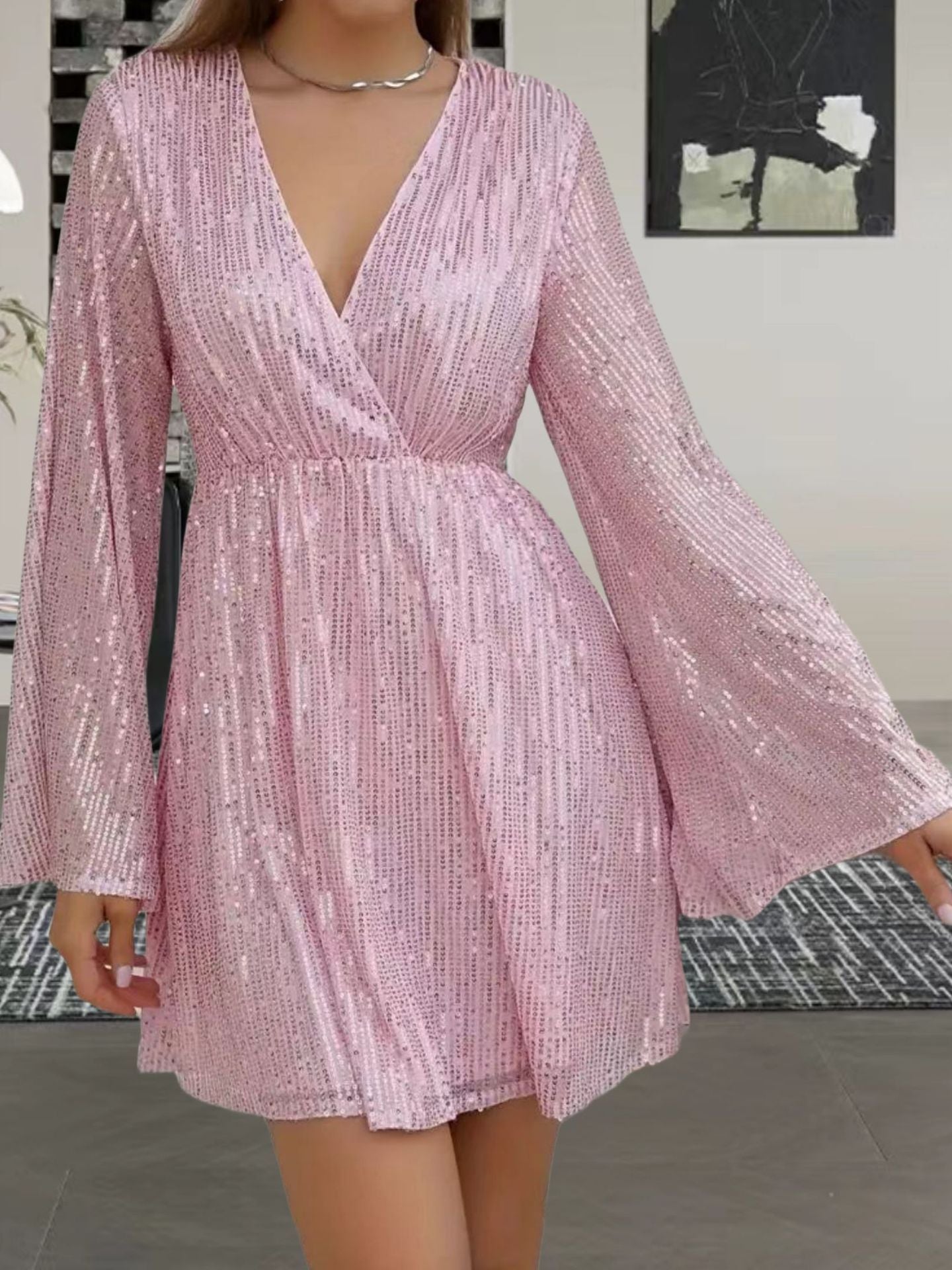 Robe de soirée à paillettes